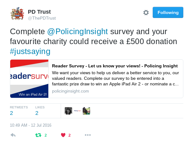 PD Trust tweet