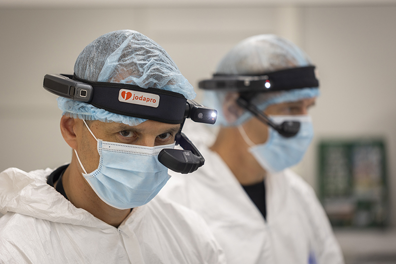 Norwegian CSIs using the AI headsets as part of project AI4Interviews