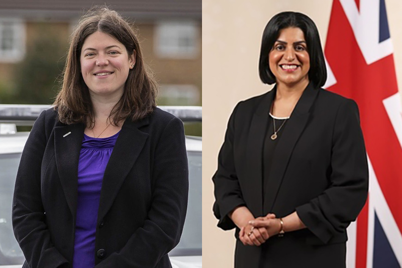 APCC Chair Emily Spurrell and Home Sectretray Shabana Mahmood