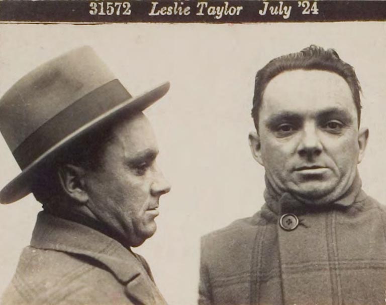 Police file picture of Australian gangster Leslie Squizzy Taylor