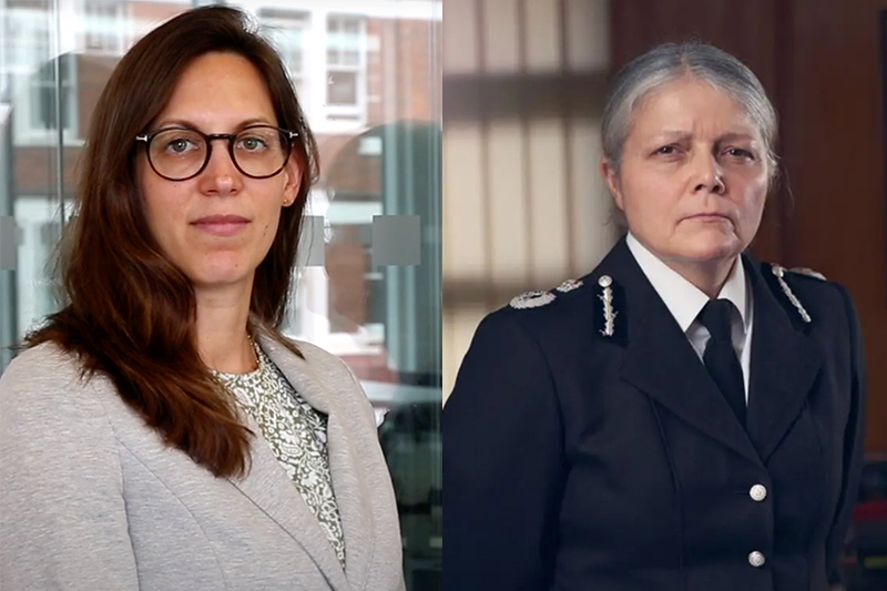 Picture of Prof Katrin Hohl and Chief Constable Sarah Crew