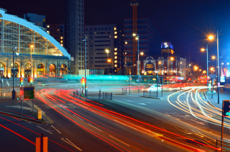 Liverpool at night