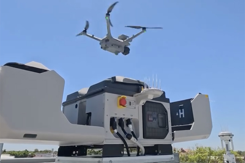 NSW Police drone taking off