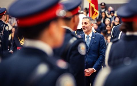 Ryan Teschner, Ryan Teschner, Ontario Inspector General of Policing, standing