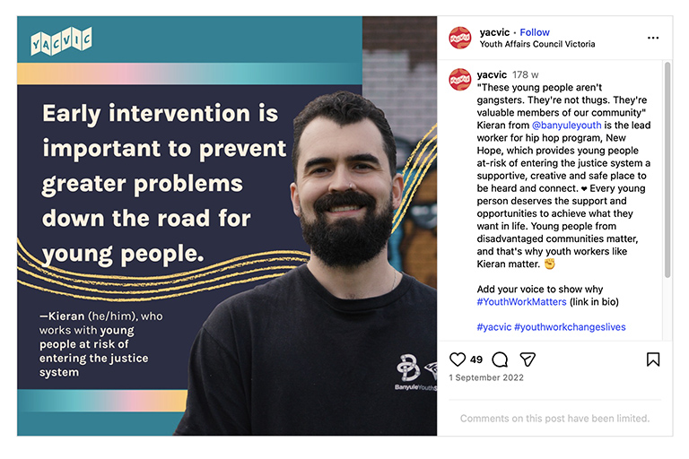 Screenshot Convo Instagram post