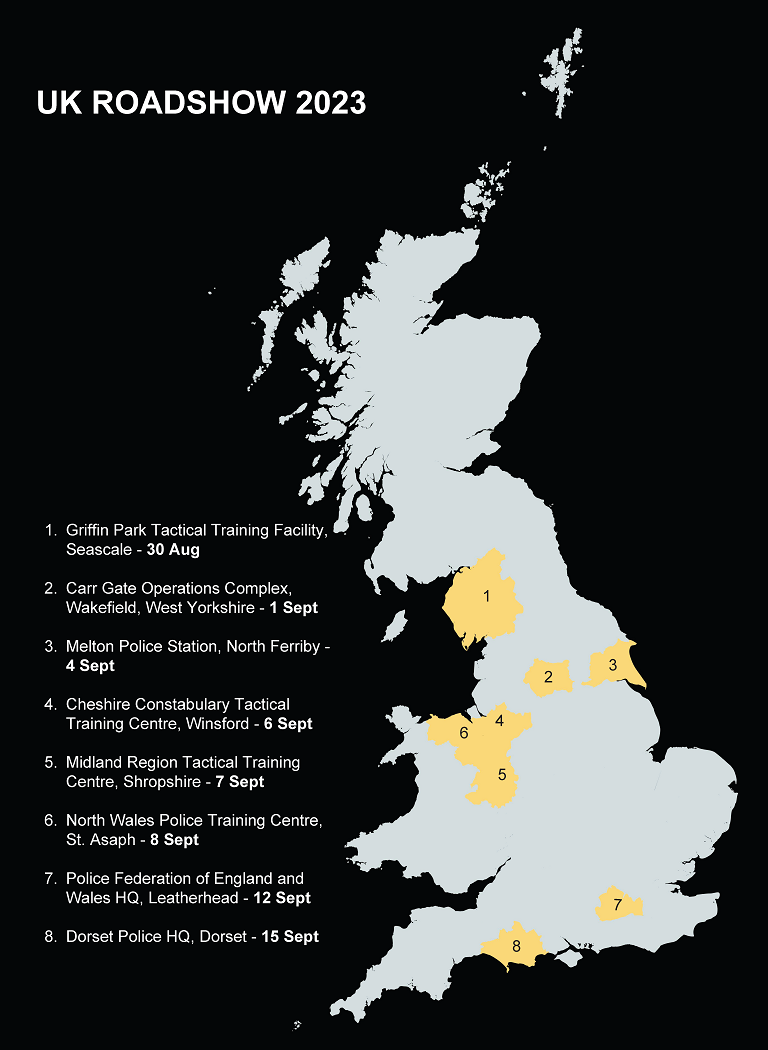 Axon UK Roadshow Map