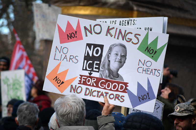 Protest against the Trump administration and ICE following the murder of Renee Good by an ICE agent in Minneapolis
