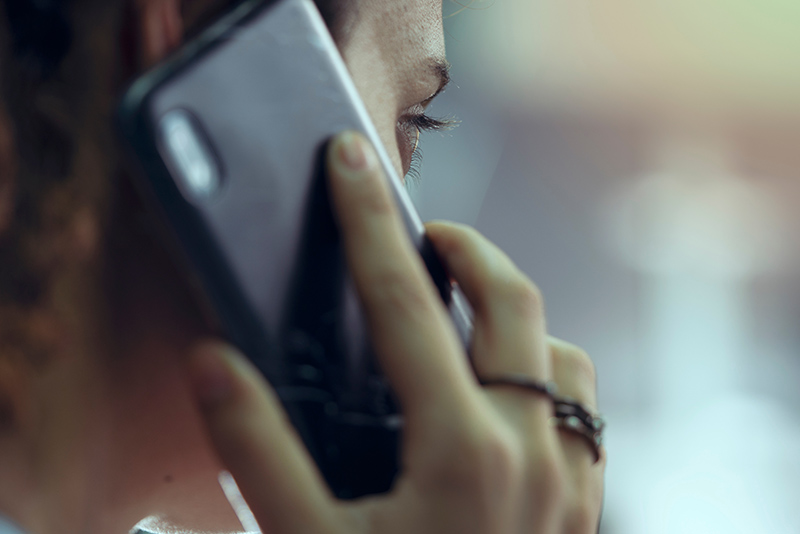 Woman talking on a cellphone