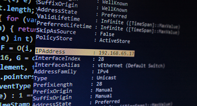 Computer search for IP address