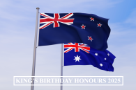 Flag of Australia Flag of New Zealand