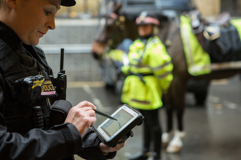 City of London Police Panasonic Toughpad FZ-M1 tablets