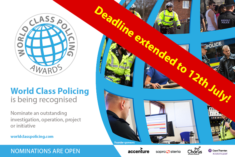 World Class Policing Awards 2019: New deadline for nominations!