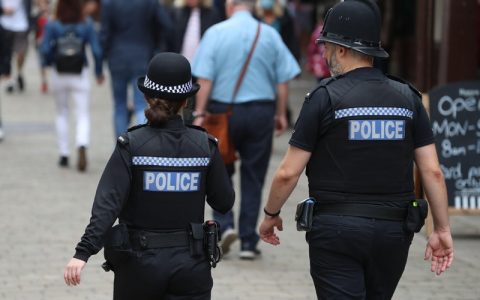 Hampshire Police officers on patrol in Winchester