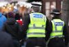 Police,In,Hi-visibility,Jackets,Policing,Crowd,Control,At,A,Uk